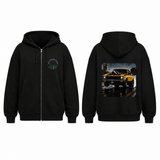BDG Zip Up Hoodie - 1974 Aussie Classic Drag Car - Built Different Goods