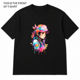 BDG Graphic T-Shirts - Watercolor Girl - Built Different Goods