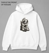 Premium graphic hoodie featuring the white skull design by Built Different Goods. Comfortable everyday hoodie available in sizes S to True 5XL.