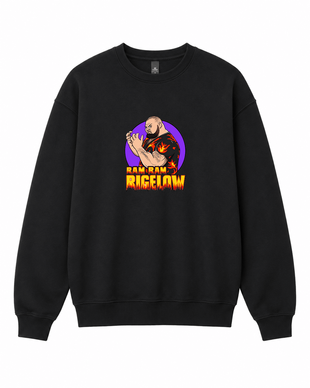 WWF Bam Bam Bigelow Graphic Crewneck Sweatshirt - Built Different Goods