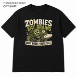 Zombies Eat Brains Graphic T-Shirt