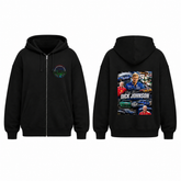 BDG Zip Up Hoodie - Dick Johnson - Legend Lives On