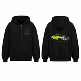 BDG Zip Up Hoodie - Ford 1973 XA GT Lime Green