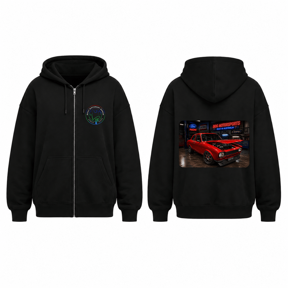 BDG Zip Up Hoodie - 1973 Ford Escort - Built Different Goods