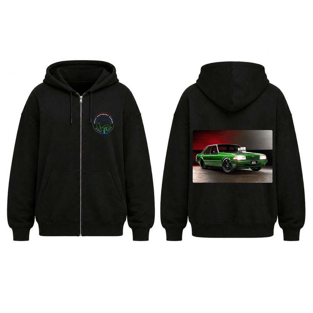 BDG Zip Up Hoodie - Ford Falcon XE - Built Different Goods