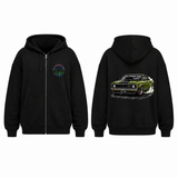 BDG Zip Up Hoodie - Ford XA GT Green