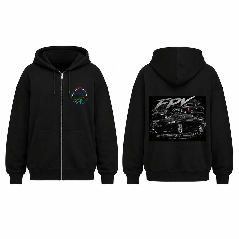 BDG Zip Up Hoodie - Ford FPV GS Ute - Built Different Goods