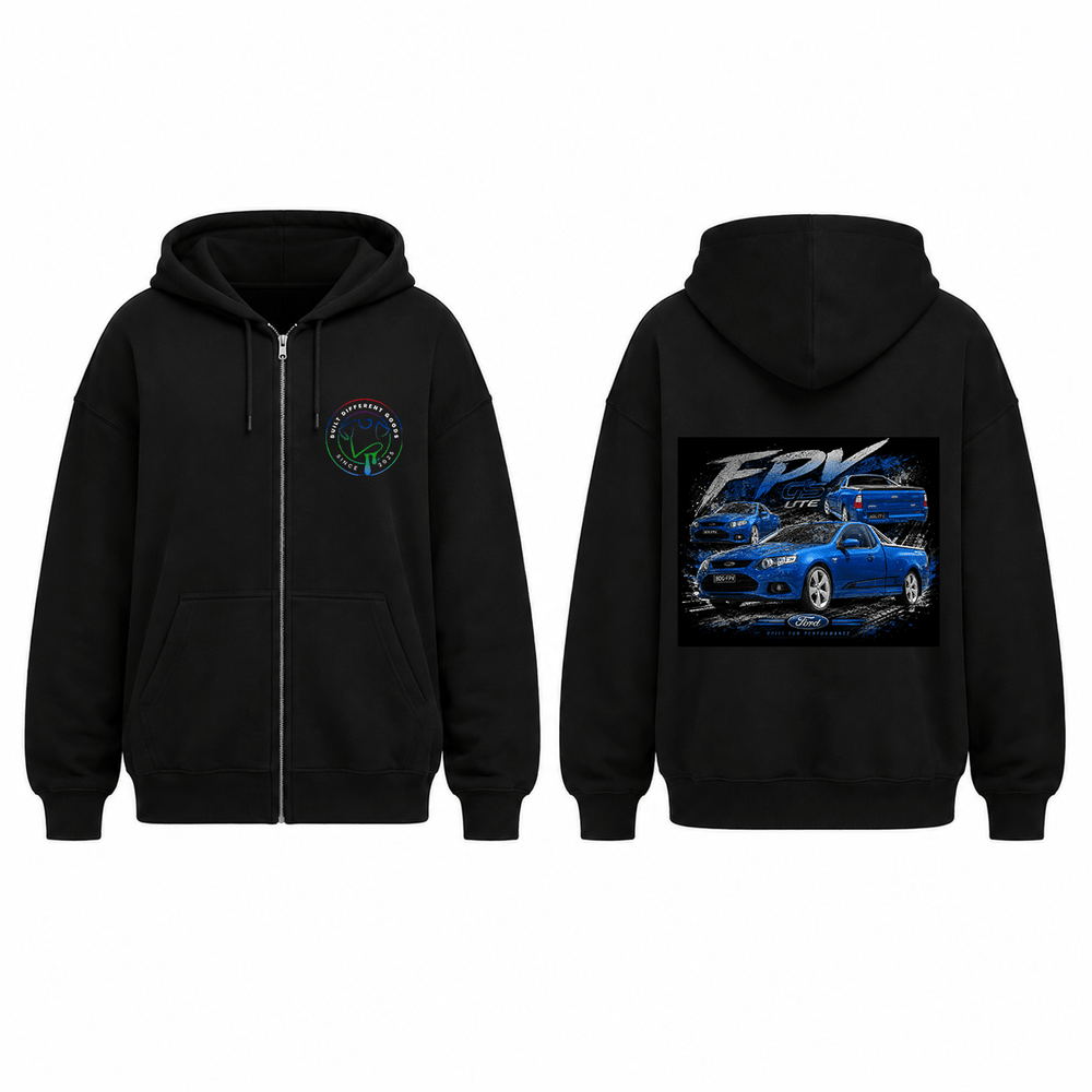 BDG Zip Up Hoodie - Ford FPV GS Ute - Built Different Goods