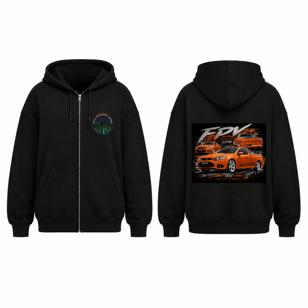 BDG Zip Up Hoodie - Ford FPV GS Ute - Built Different Goods