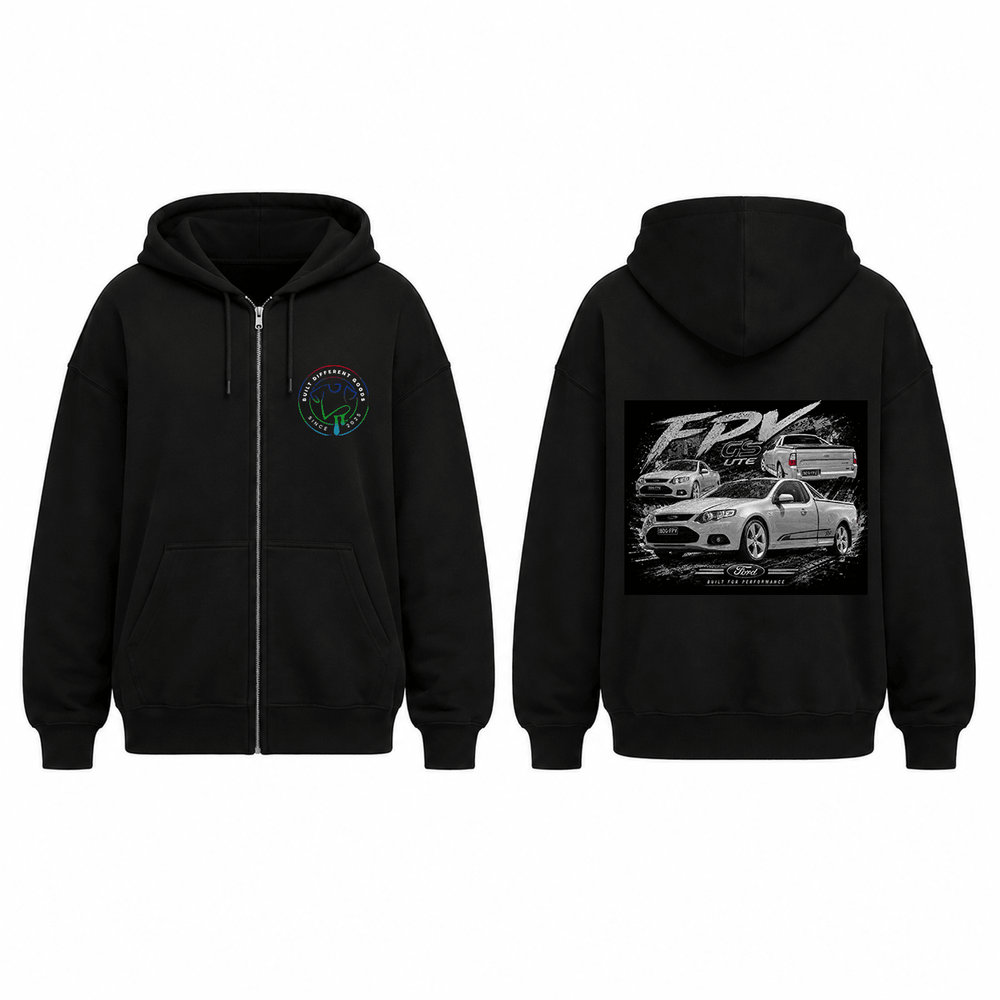 BDG Zip Up Hoodie - Ford FPV GS Ute - Built Different Goods