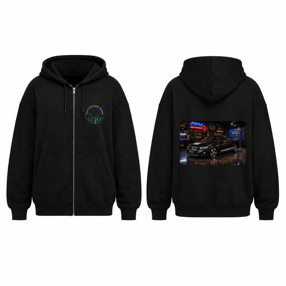 BDG Zip Up Hoodie - 2008 Ford FPV GT Super Pursuit - Built Different Goods