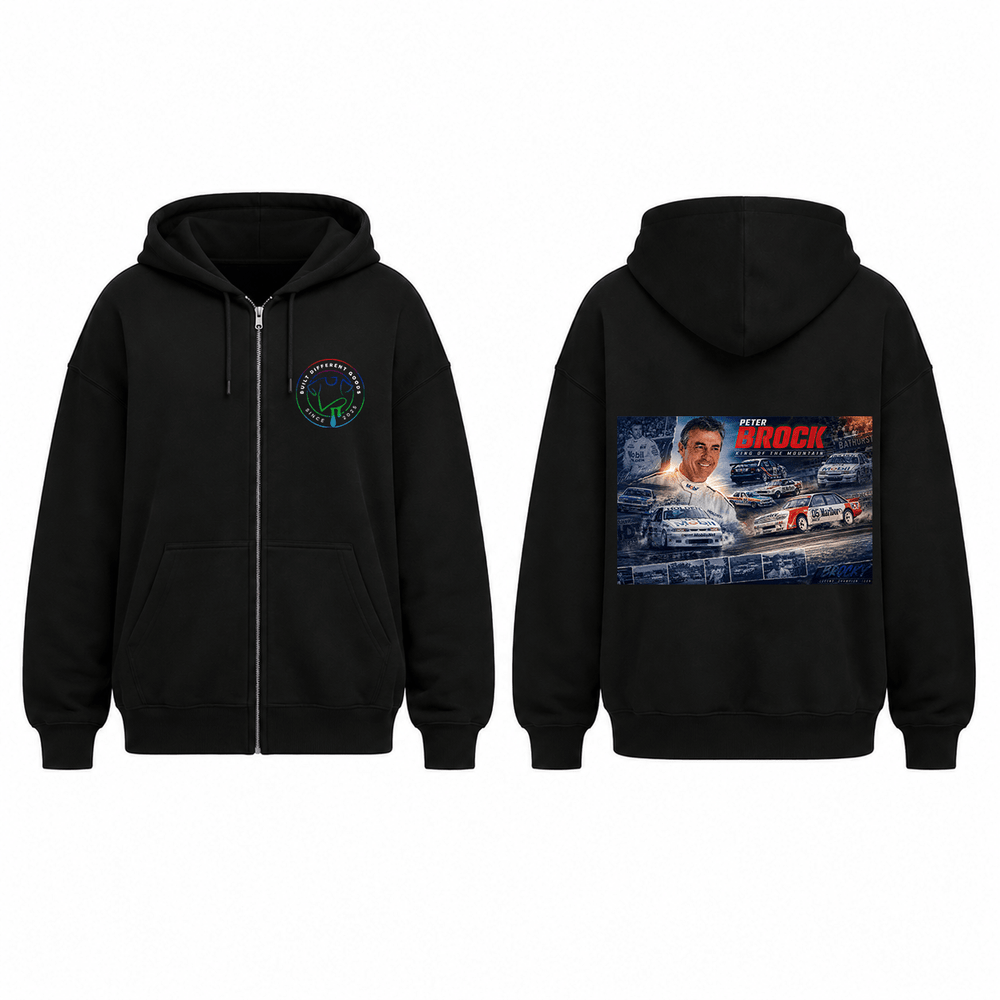 BDG Zip Up Hoodie - Peter Brock Series - Built Different Goods