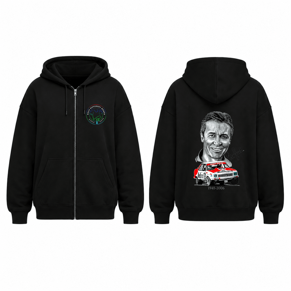 BDG Zip Up Hoodie - Peter Brock RIP - Built Different Goods