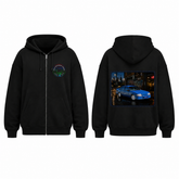 BDG Zip Up Hoodie - Holden VK SS Blue Meanie