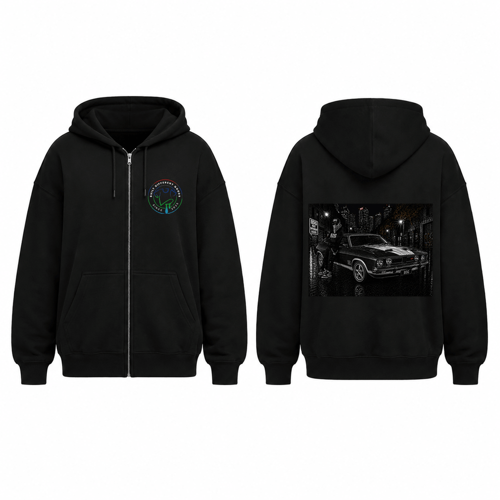BDG Zip Up Hoodie - Ford XB GT - Built Different Goods