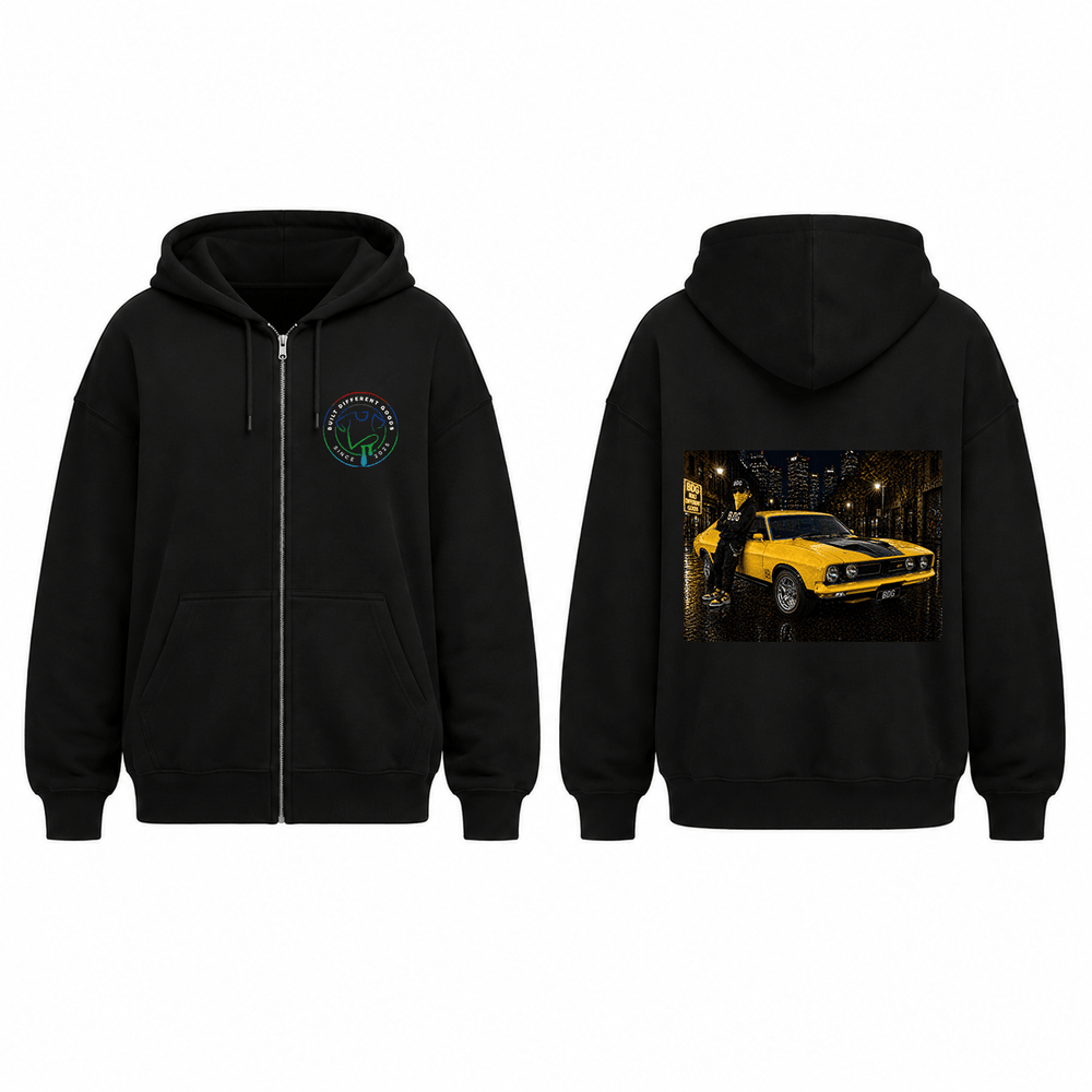 BDG Zip Up Hoodie - Ford XB GT - Built Different Goods