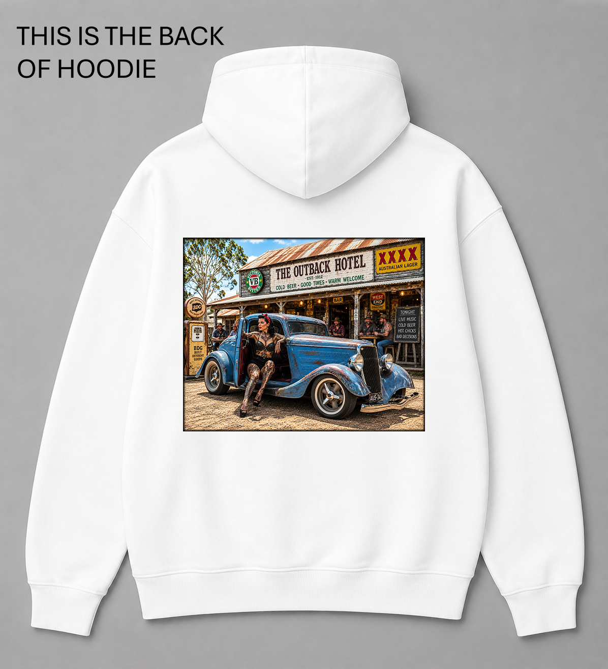 BDG Graphic Hoodie - Ford 1934 Hot Rod