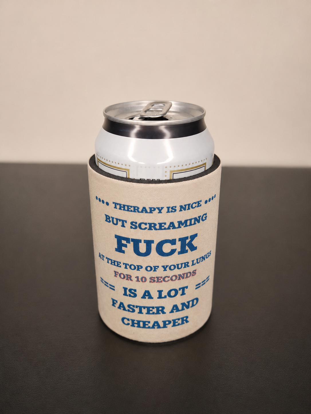 5mm Neoprene Stubby Holder for 375ml Cans - Screaming F@#K