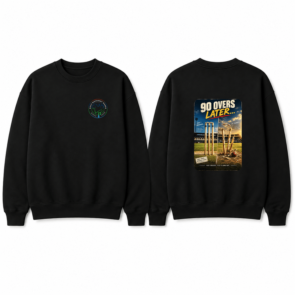 90 Overs Later Crewneck Sweatshirt - Built Different Goods