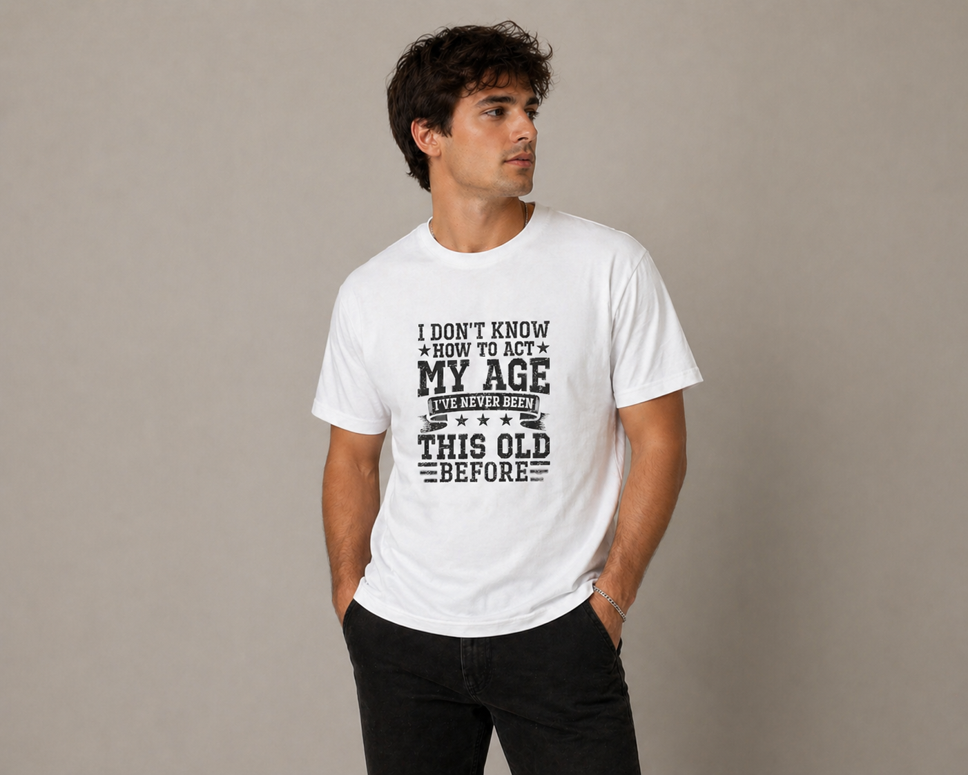 BDG Graphic T-Shirt - Don't know how to act my age