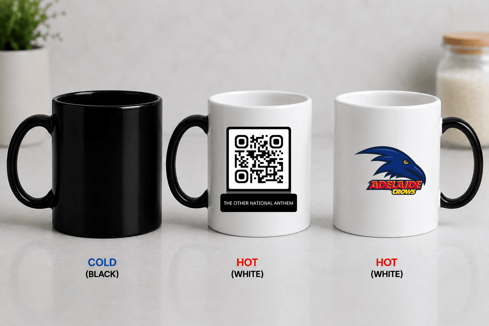 AFL QR Code Colour Changing Mug - Built Different Goods