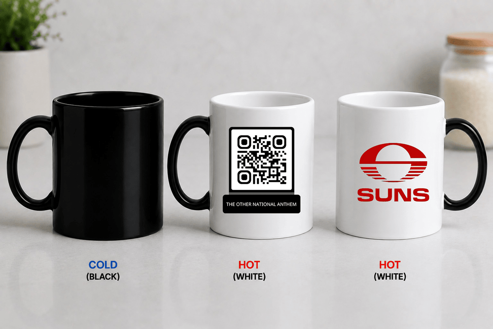 AFL QR Code Colour Changing Mug - Built Different Goods