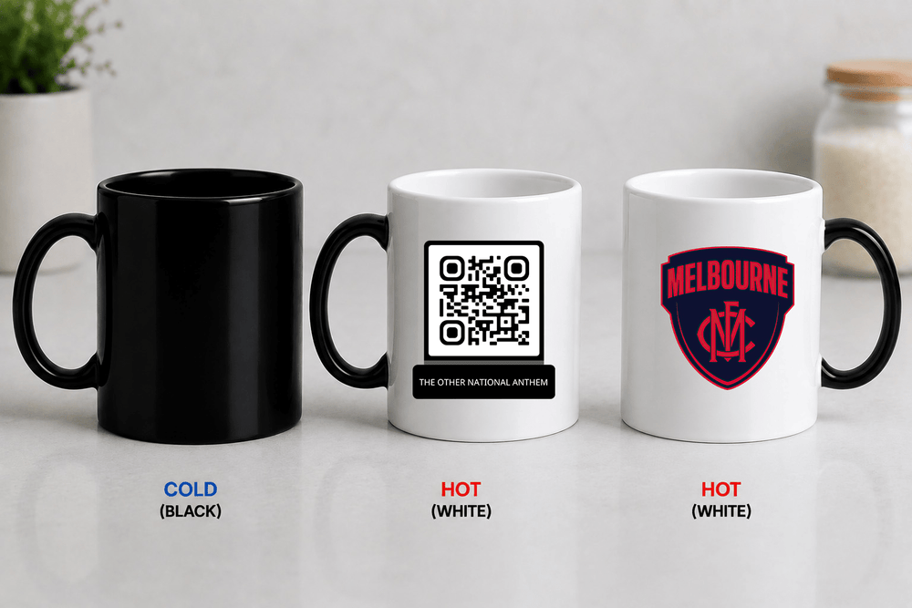 AFL QR Code Colour Changing Mug - Built Different Goods