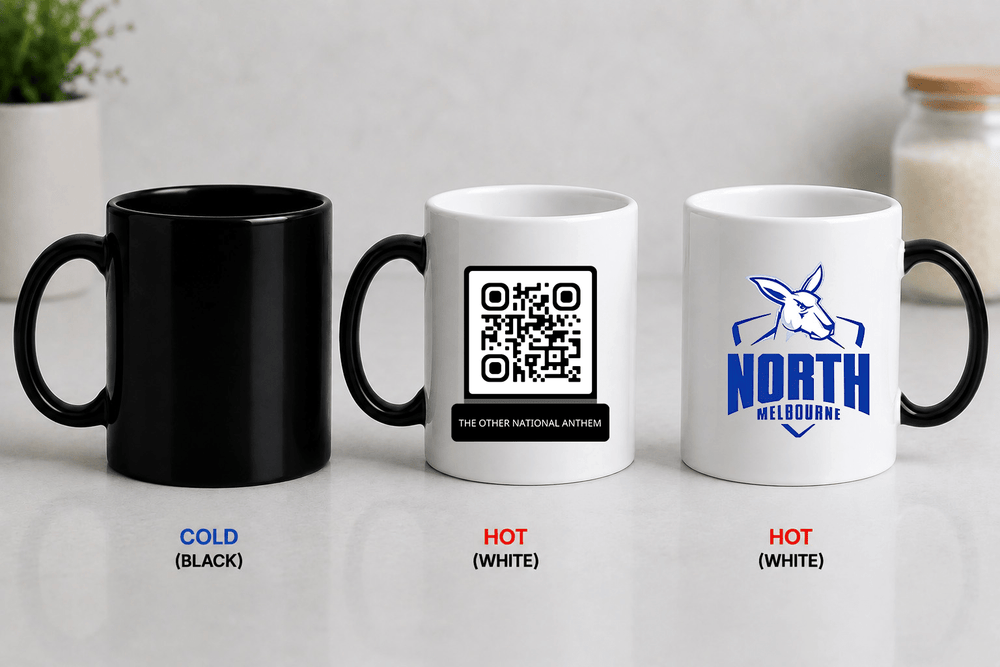 AFL QR Code Colour Changing Mug - Built Different Goods
