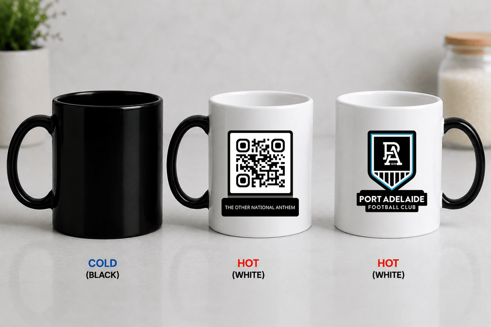 AFL QR Code Colour Changing Mug - Built Different Goods