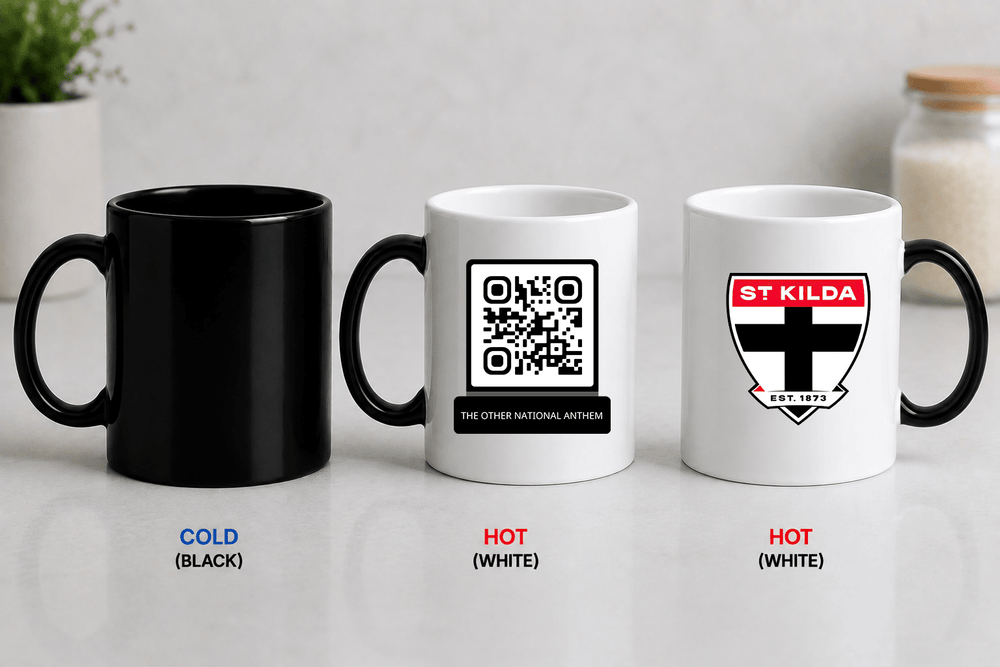 AFL QR Code Colour Changing Mug - Built Different Goods
