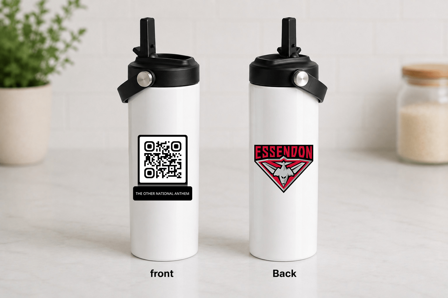 AFL QR Code 20oz Stainless Steel Tumbler With Two Lids - Built Different Goods