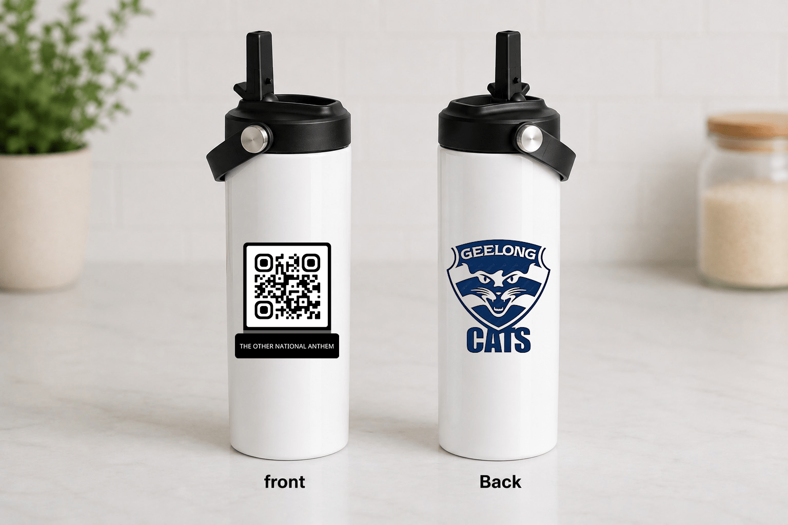 AFL QR Code 20oz Stainless Steel Tumbler With Two Lids - Built Different Goods