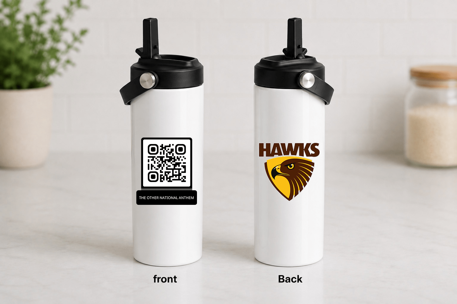 AFL QR Code 20oz Stainless Steel Tumbler With Two Lids - Built Different Goods