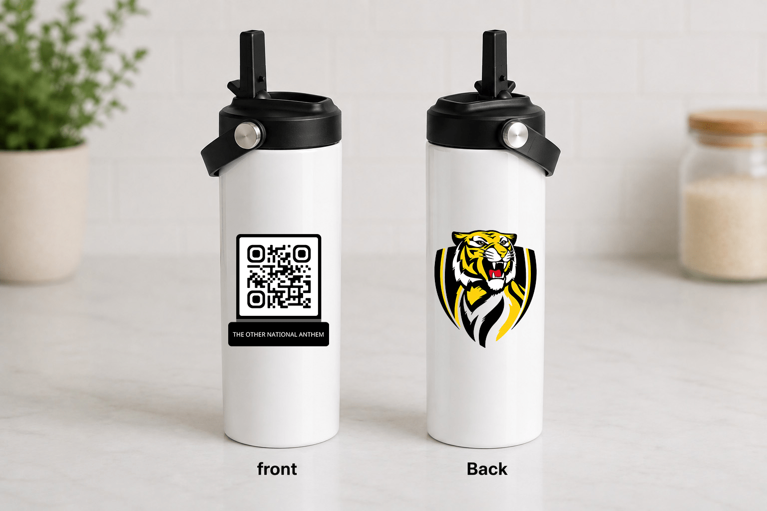 AFL QR Code 20oz Stainless Steel Tumbler With Two Lids - Built Different Goods