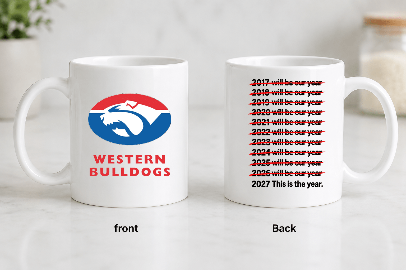AFL 11oz Mug – Will Be Our Year | Built Different Goods - Built Different Goods