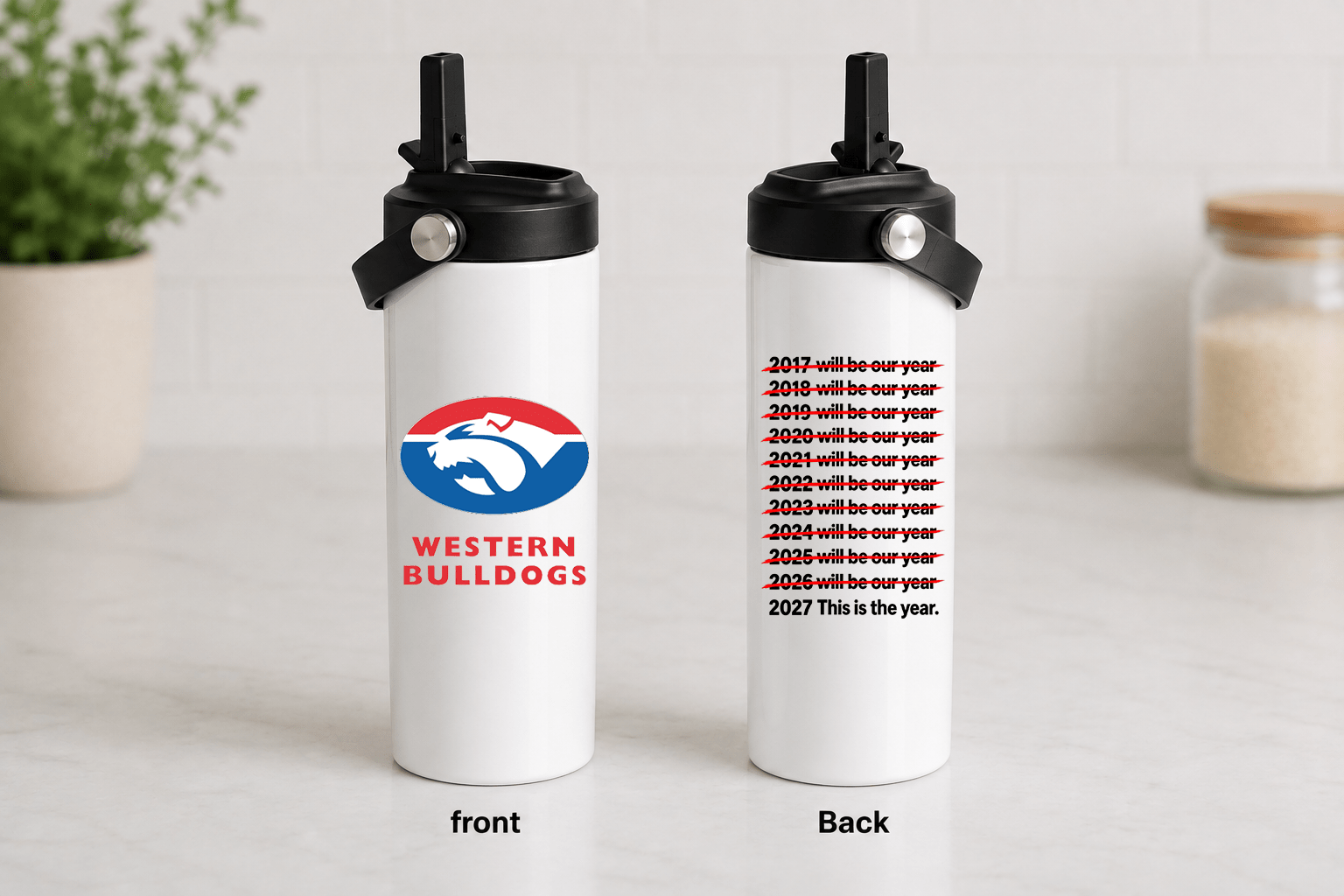 AFL 20oz Stainless Steel Tumbler – Will Be Our Year - Built Different Goods