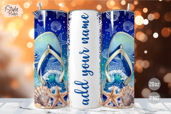 20oz Stainless Steel Tumbler With Two Lids - Thongs - Add your name