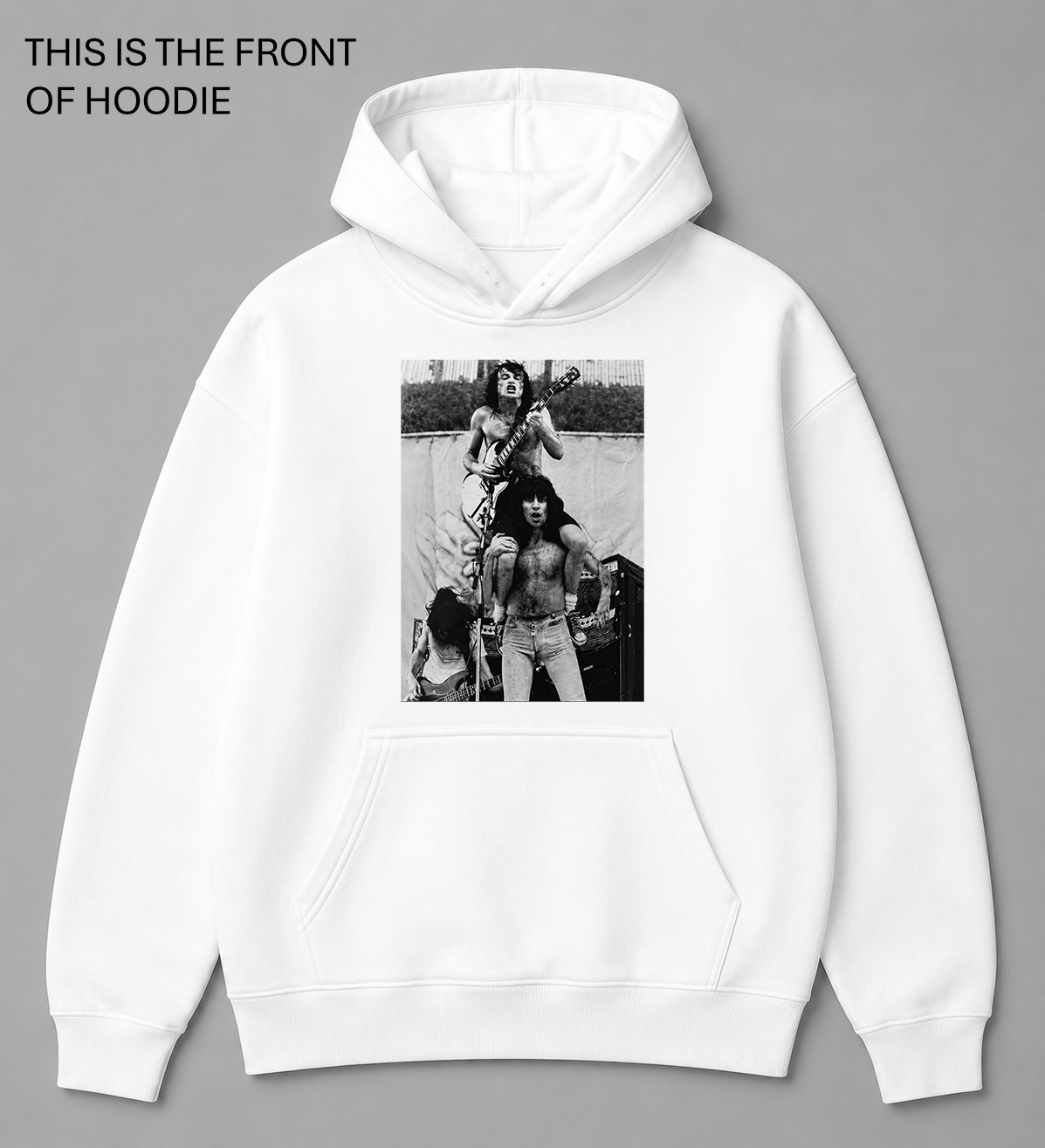 BDG Graphic Hoodie - Angus Young and Bon Scott