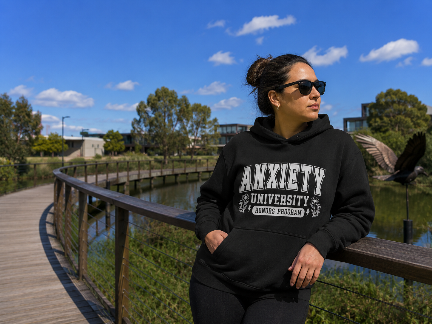 BDG Graphic Hoodie - Anxiety University