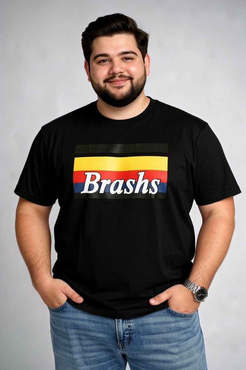 Graphic T-Shirt - Brashs Size 4XL-10XL