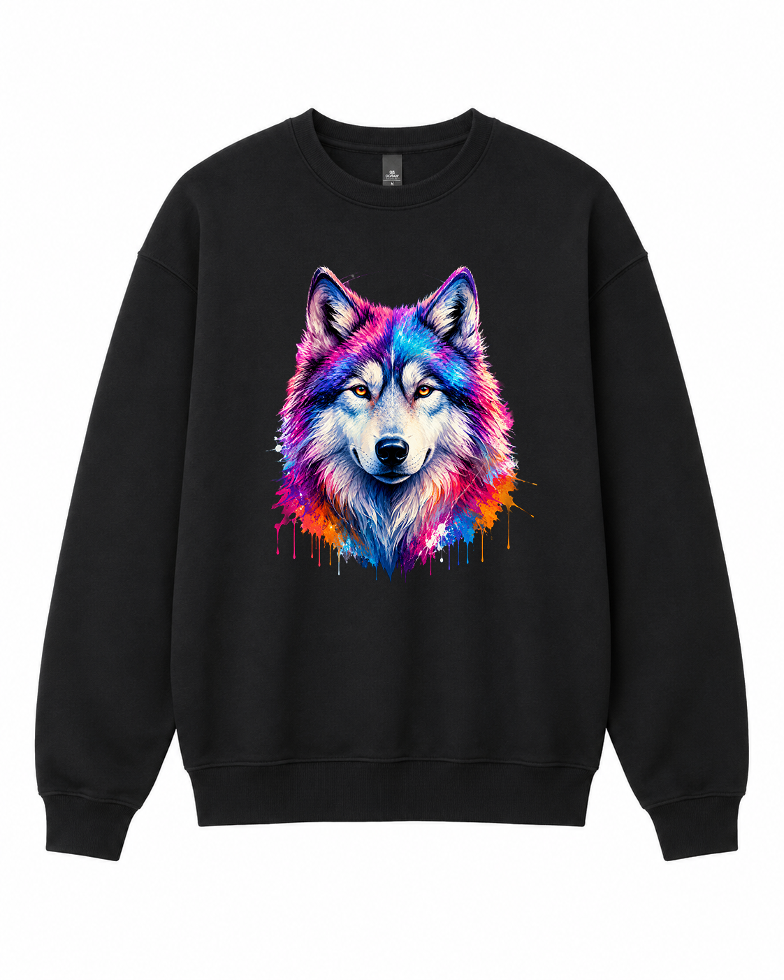 BDG Crew Neck Sweatshirt  - Cosmic Wolf