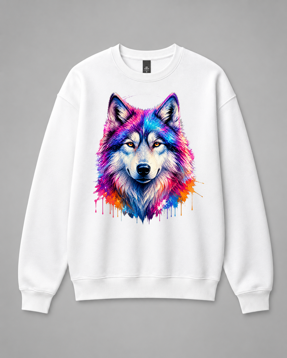 BDG Crew Neck Sweatshirt  - Cosmic Wolf