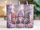 20oz Stainless Steel Tumbler With Two Lids - Purple Gnomes