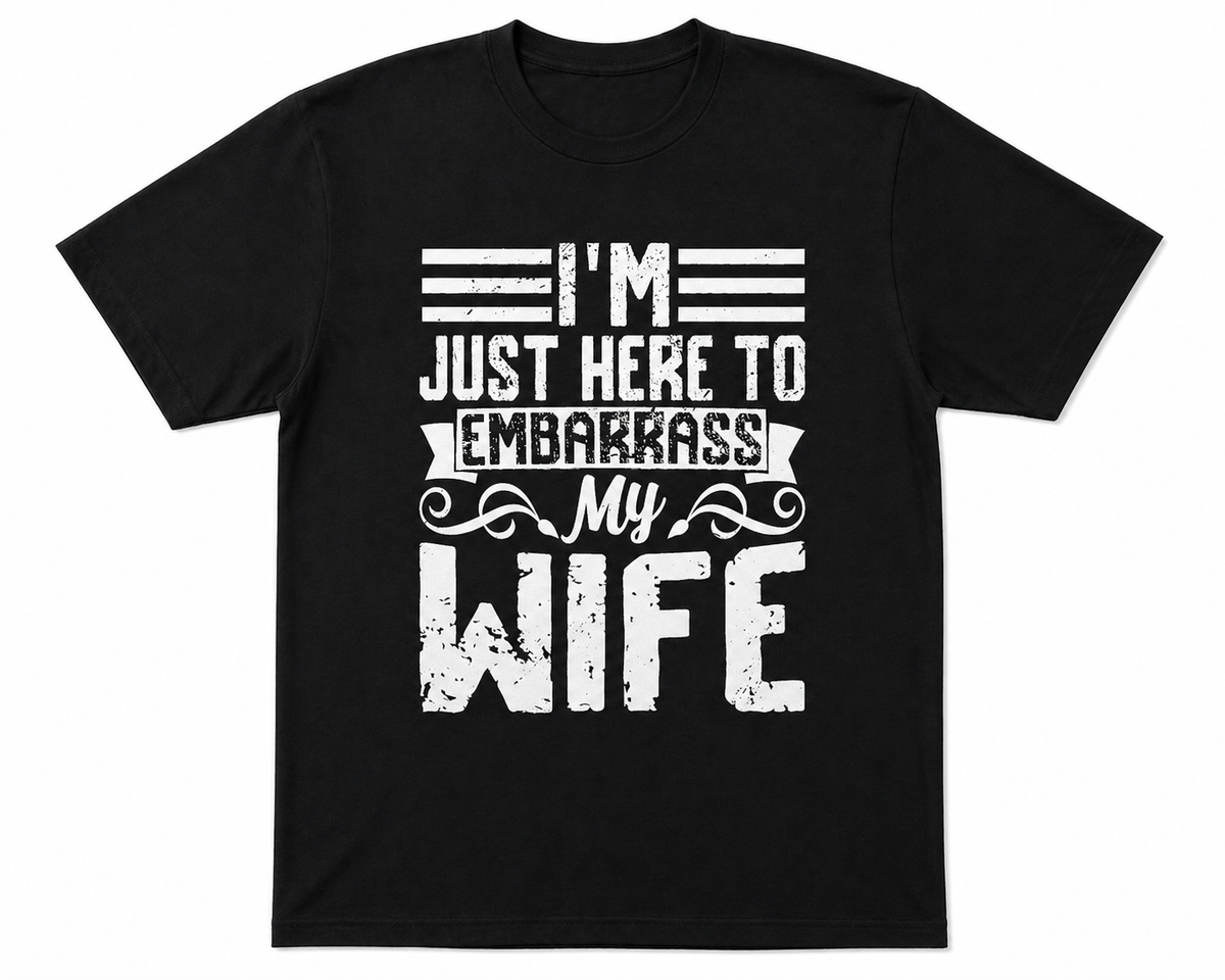 BDG Graphic T-Shirt - I'm just here to embarrass my wife