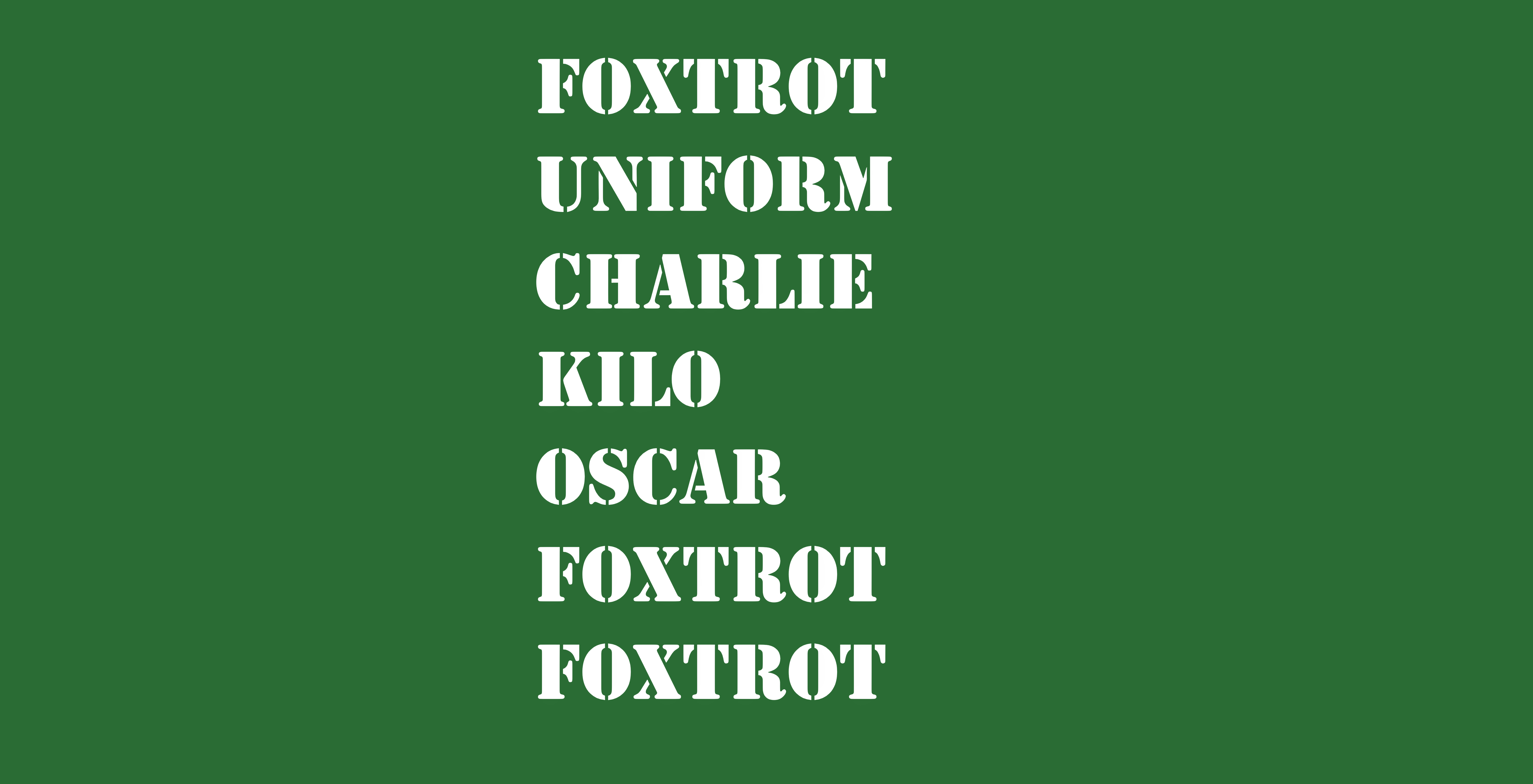 Stubby Holder - Foxtrot