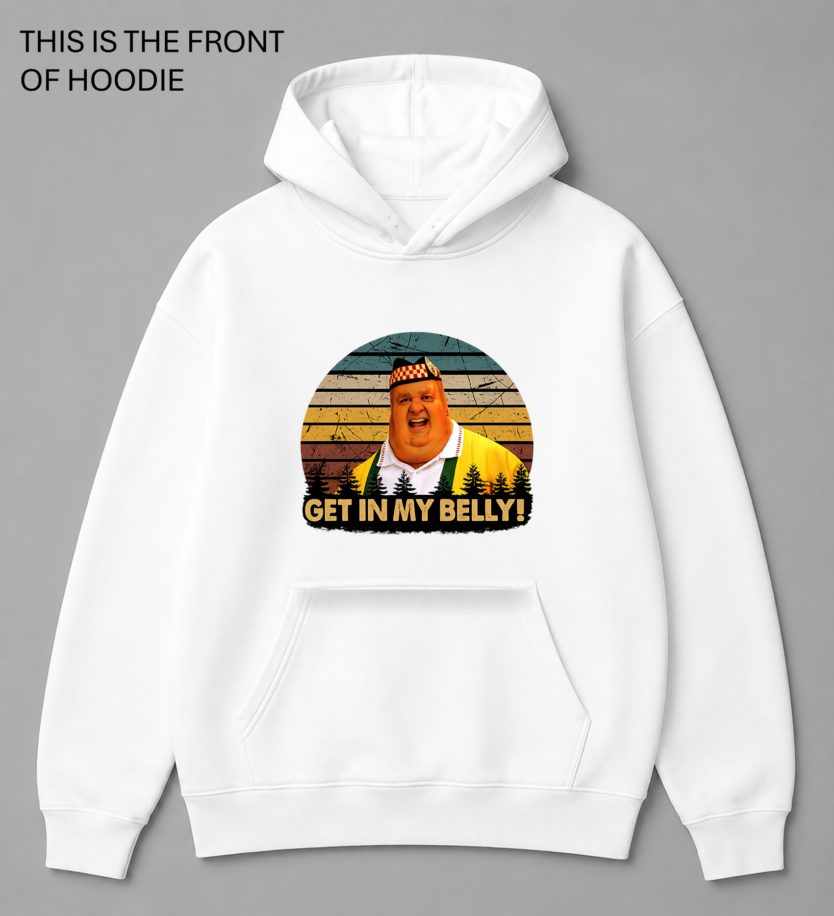 BDG Graphic Hoodie - Get in my belly