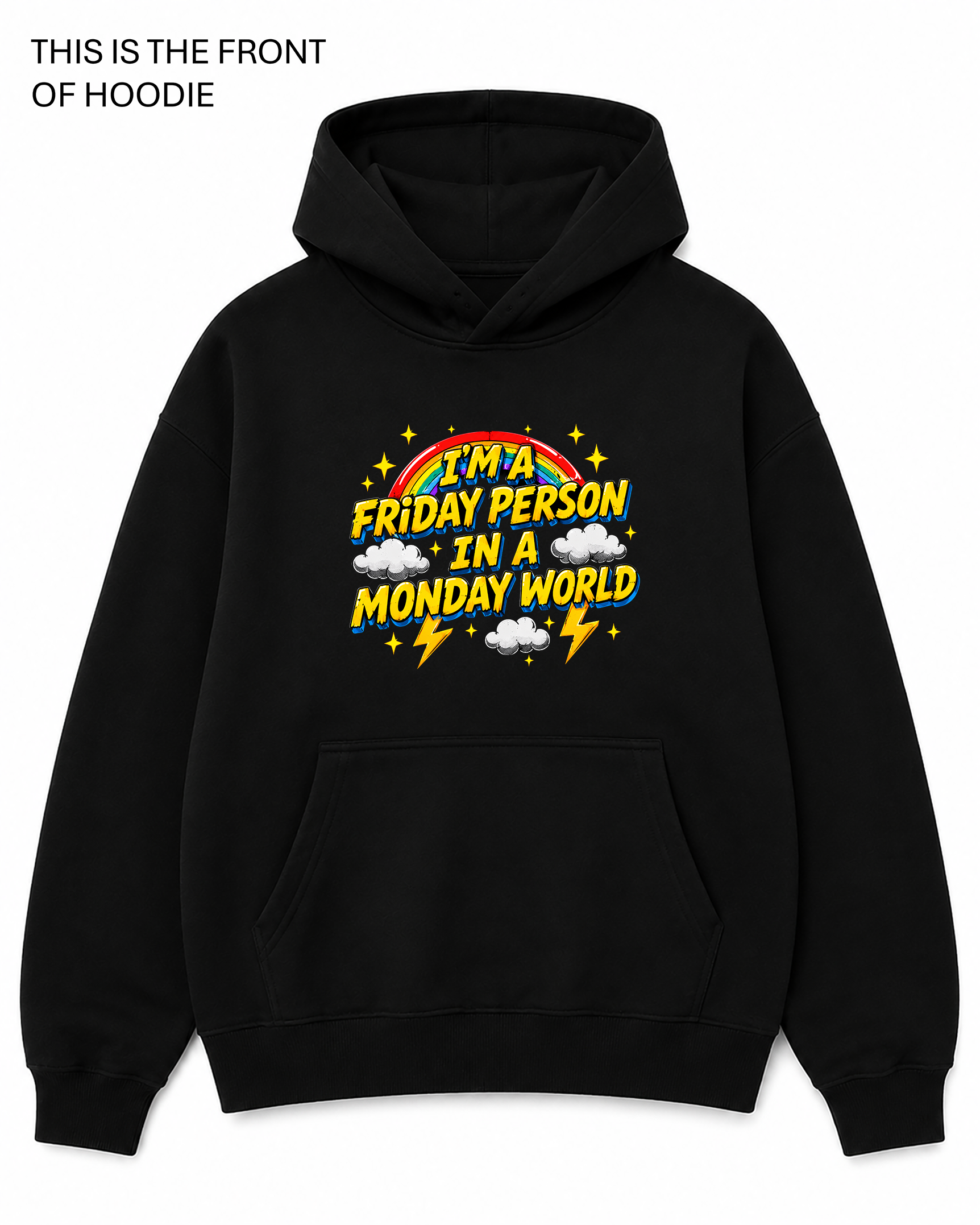 BDG Graphic Hoodie - I'm a Friday Person
