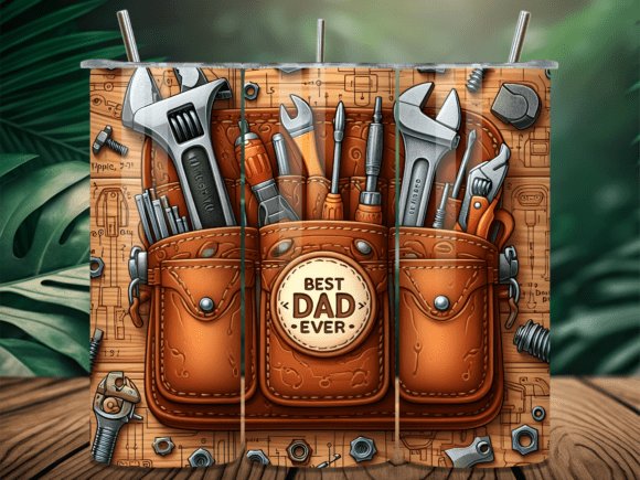 BDG 20oz Tumbler - Best Dad ever toolbelt
