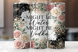 20oz Stainless Steel Tumbler With Two Lids - Might be water, might be vodka