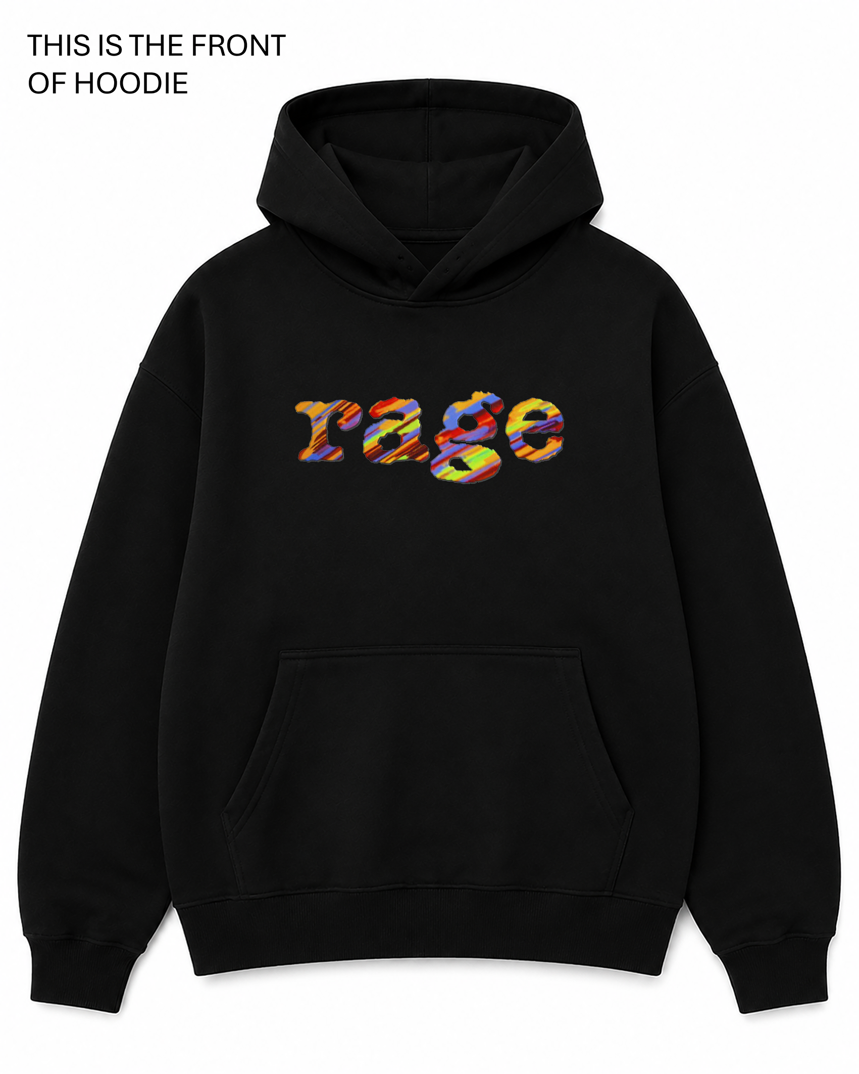 BDG Graphic Hoodie - Rage